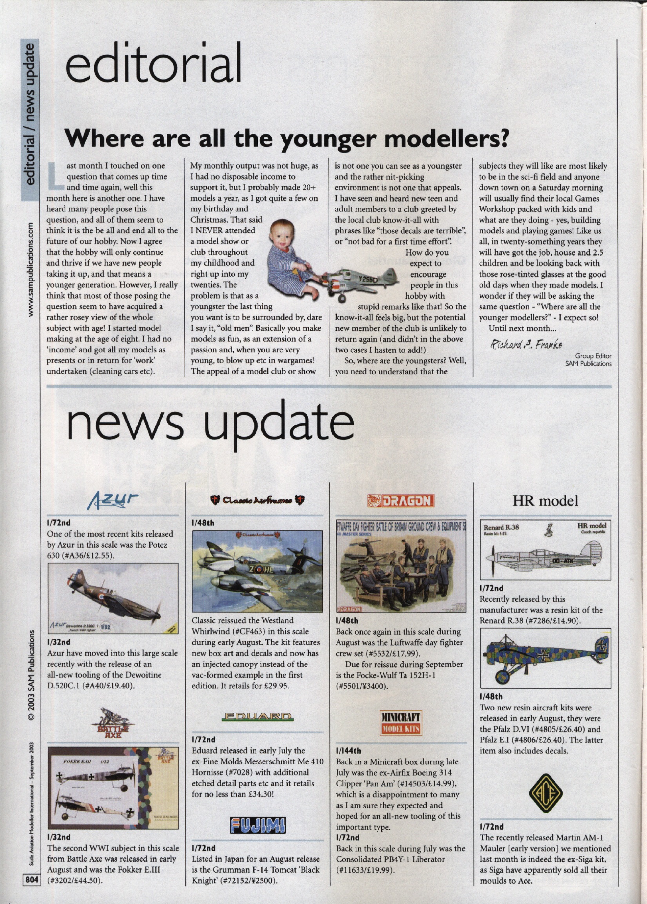 Scale Aviation Modeller International 2003-09